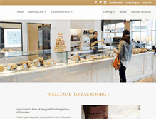 Tablet Screenshot of faubourg.com